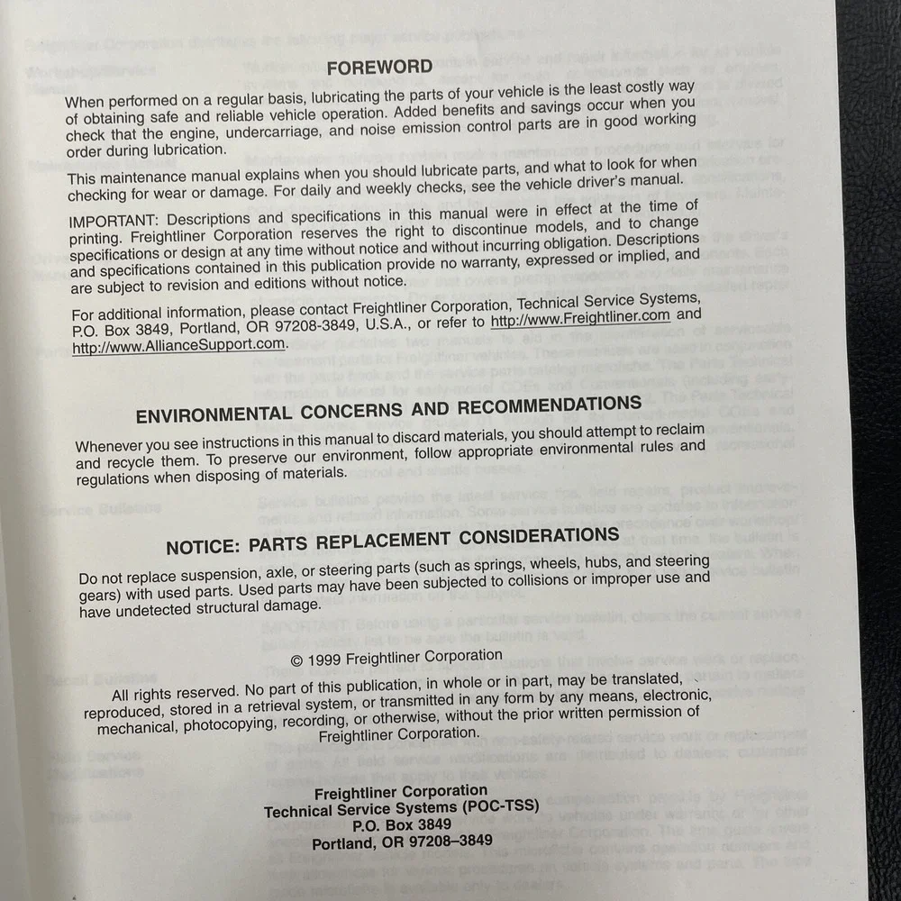 N/A 1999 maintenance